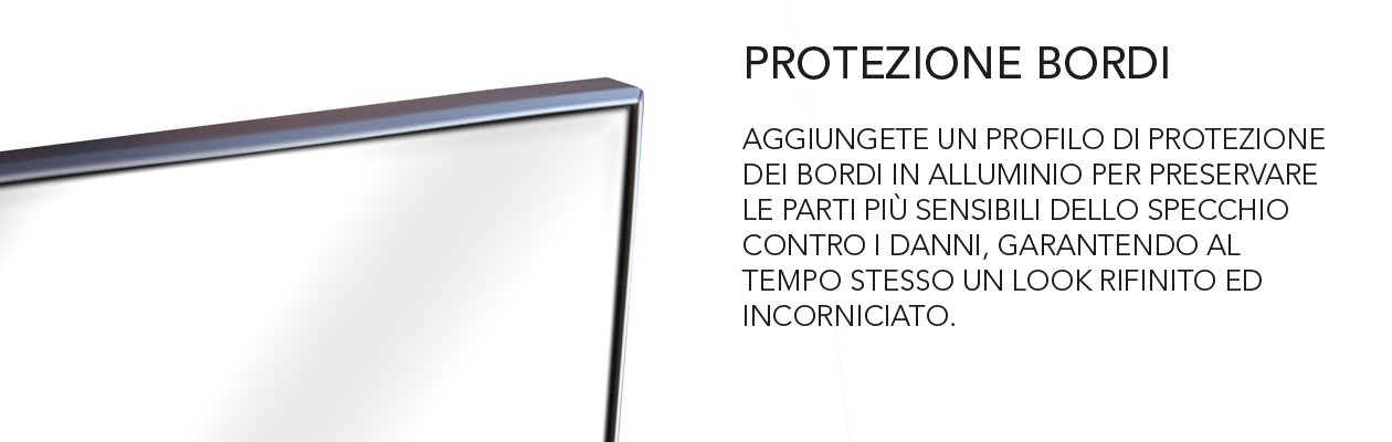 edge protection profile for mirrors
